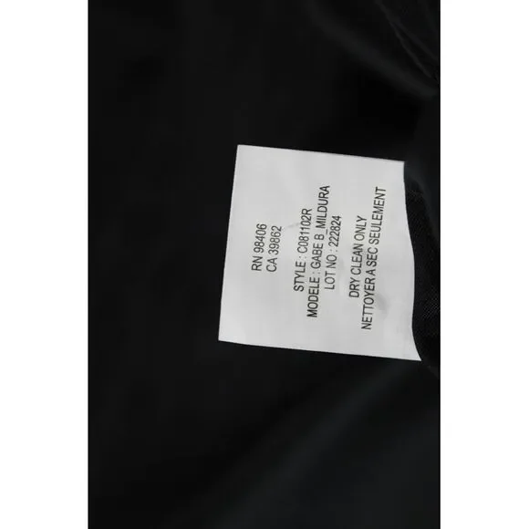 Theory Womens Classic Striped Dark Gray Wool Blend Blazer Size 6 - Picture 7 of 8